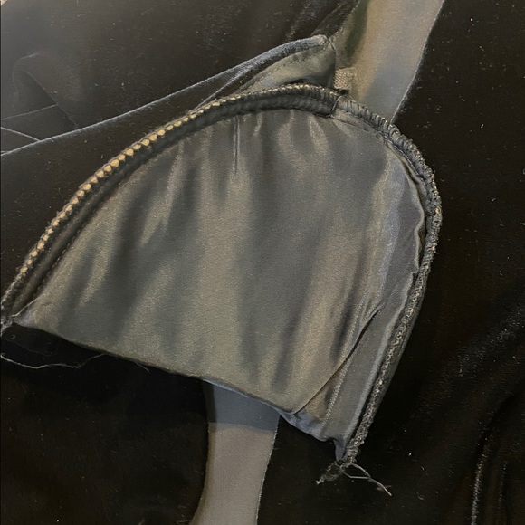 Vintage R&K Evening Crop Jacket Black Velvet Bolero 80s Size Small - Picture 4 of 6